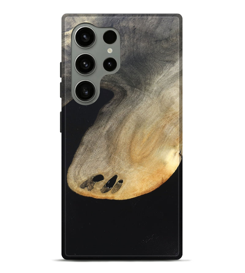 Galaxy S24 Ultra Wood Live Edge Phone Case - Edison (Pure Black, 823429)