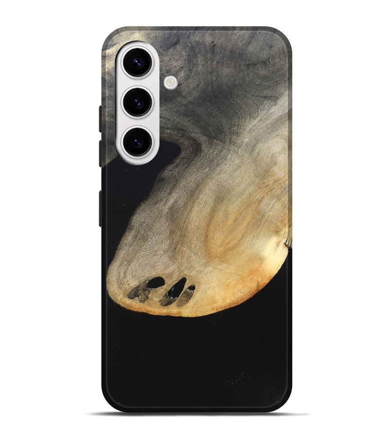 Galaxy S25 Plus Wood Live Edge Phone Case - Edison (Pure Black, 823429)