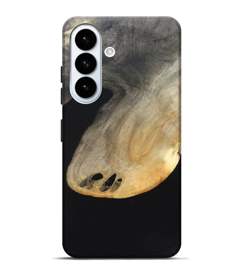 Galaxy S26 Plus Wood Live Edge Phone Case - Edison (Pure Black, 823429)
