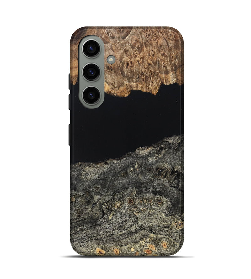 Galaxy S24 Wood Live Edge Phone Case - Cliff (Pure Black, 823430)