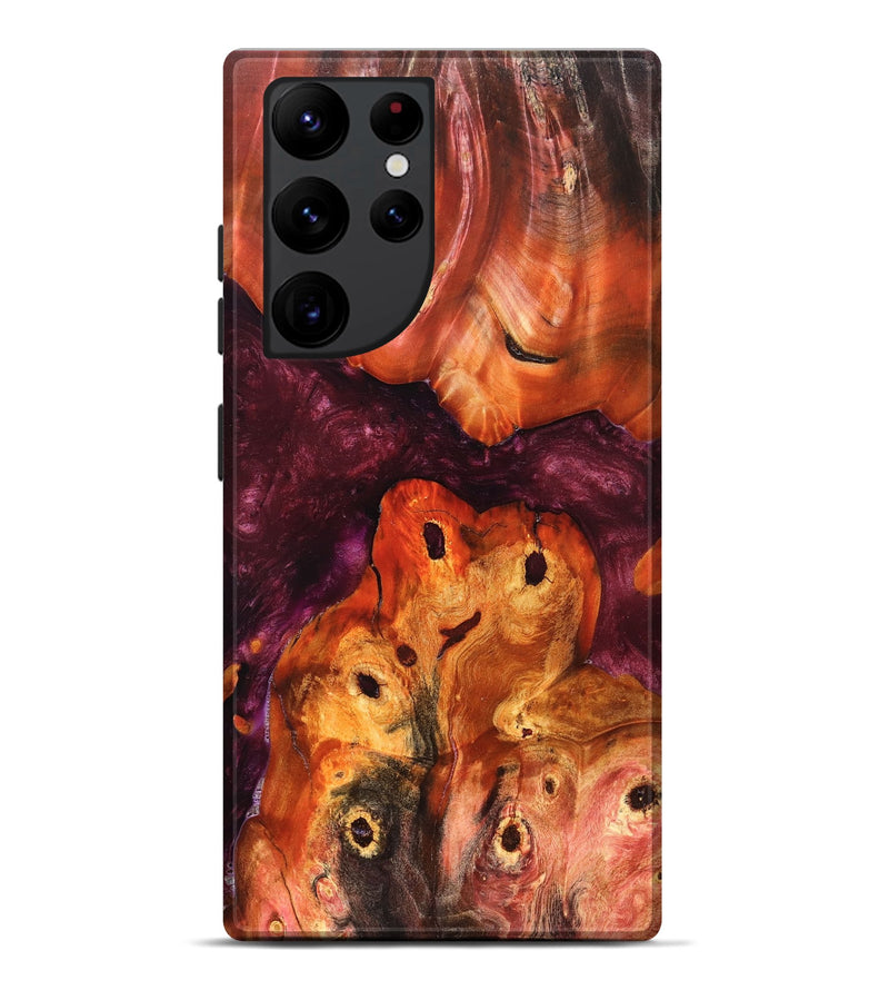Galaxy S22 Ultra Wood Live Edge Phone Case - Kaia (Red, 823431)