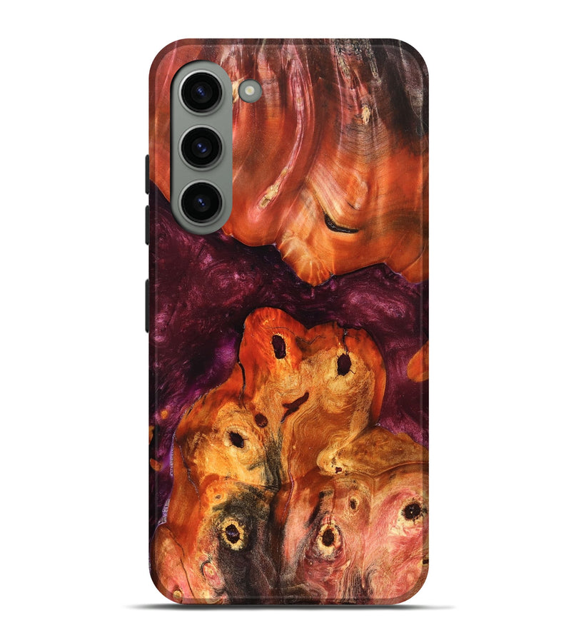 Galaxy S23 Plus Wood Live Edge Phone Case - Kaia (Red, 823431)