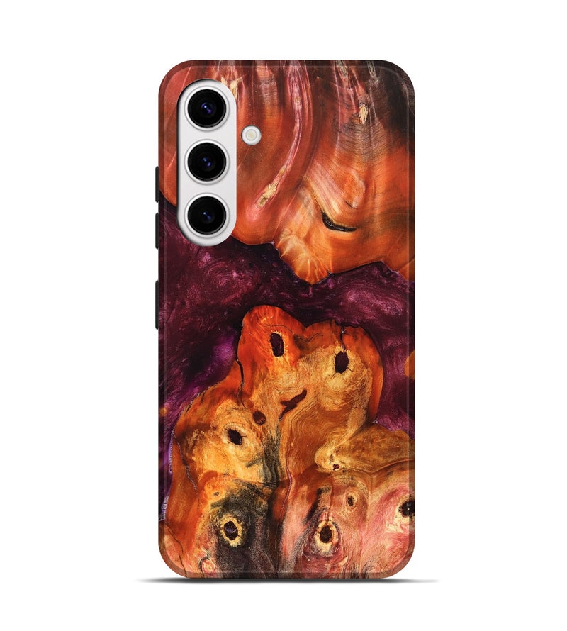 Galaxy S25 Wood Live Edge Phone Case - Kaia (Red, 823431)