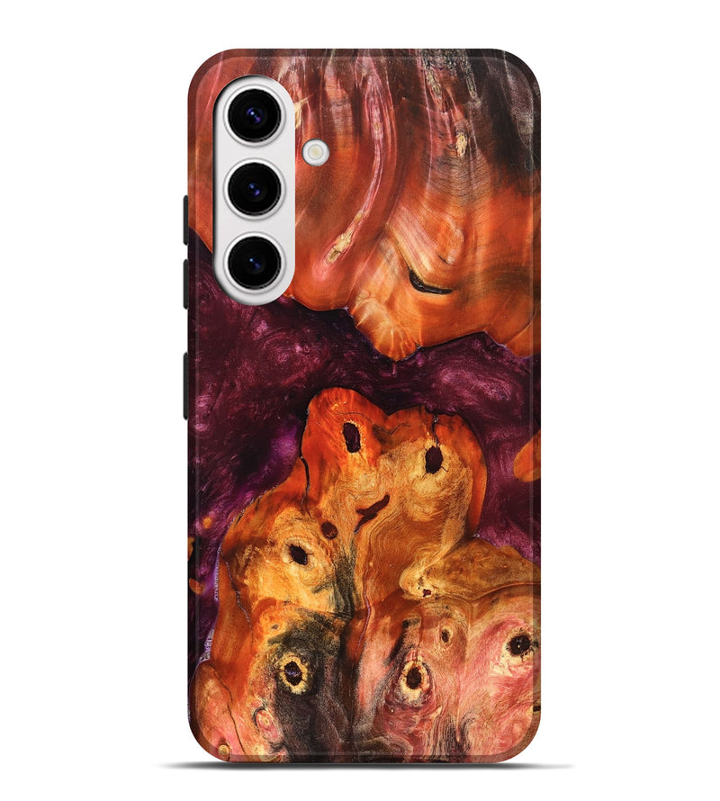 Galaxy S25 Plus Wood Live Edge Phone Case - Kaia (Red, 823431)