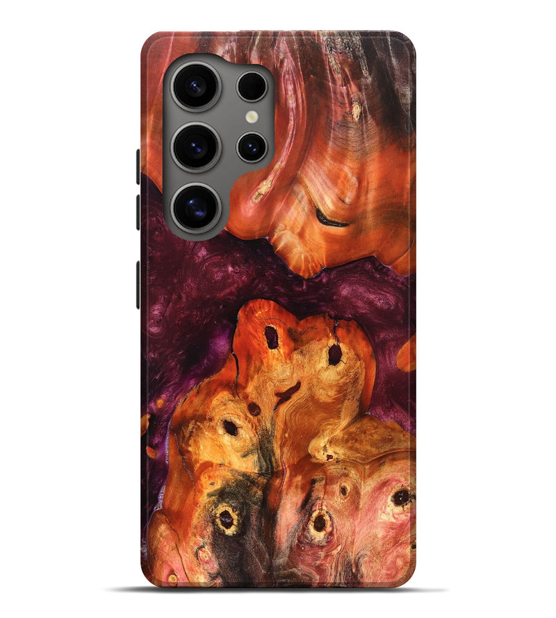 Galaxy S25 Ultra Wood Live Edge Phone Case - Kaia (Red, 823431)