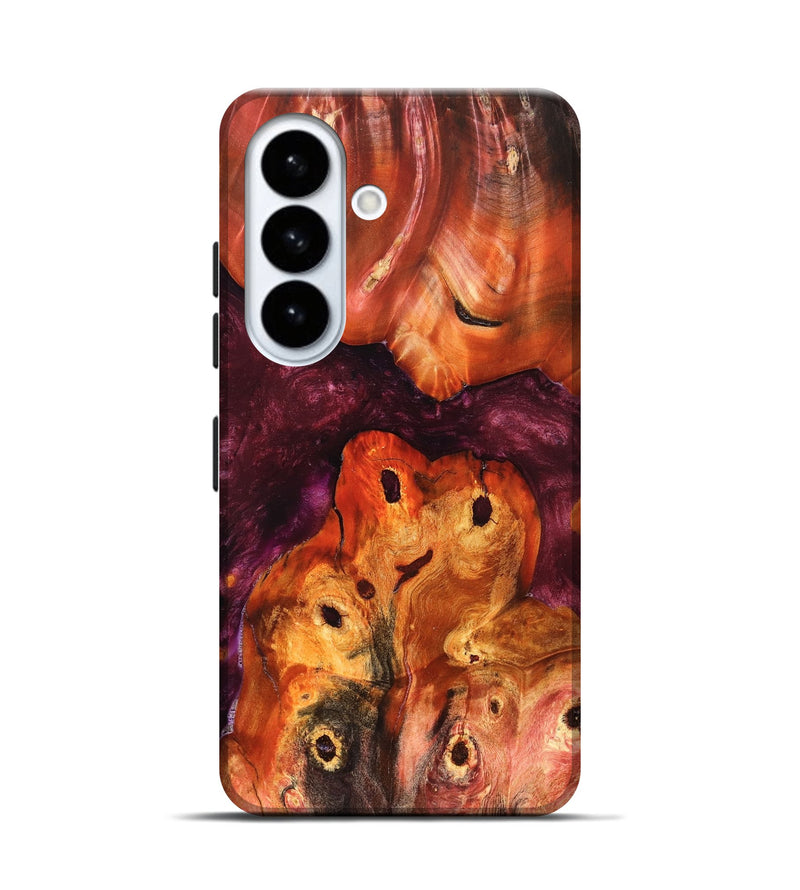Galaxy S26 Wood Live Edge Phone Case - Kaia (Red, 823431)
