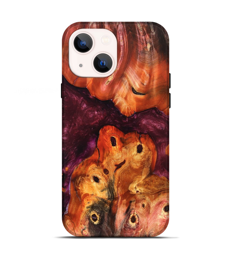 iPhone 13 Wood Live Edge Phone Case - Kaia (Red, 823431)