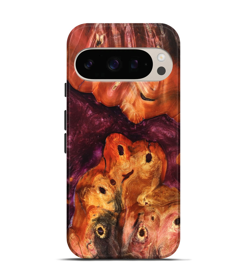 Pixel 10 Pro Wood Live Edge Phone Case - Kaia (Red, 823431)