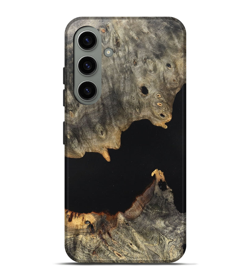Galaxy S24 Plus Wood Live Edge Phone Case - Ella (Pure Black, 823432)