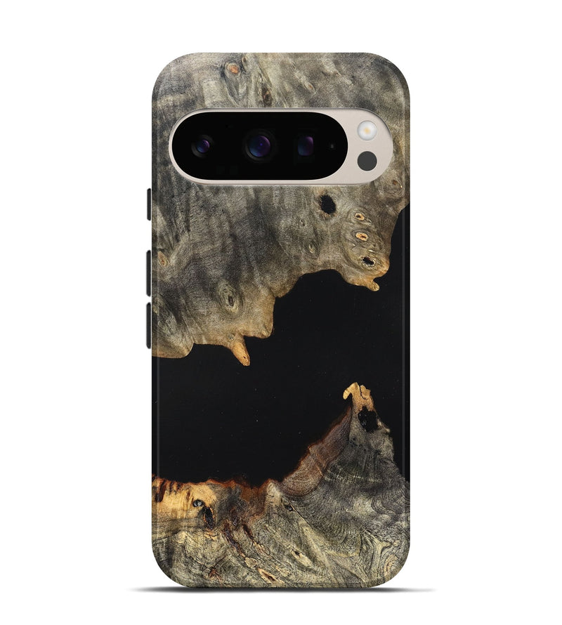 Pixel 10 Wood Live Edge Phone Case - Ella (Pure Black, 823432)