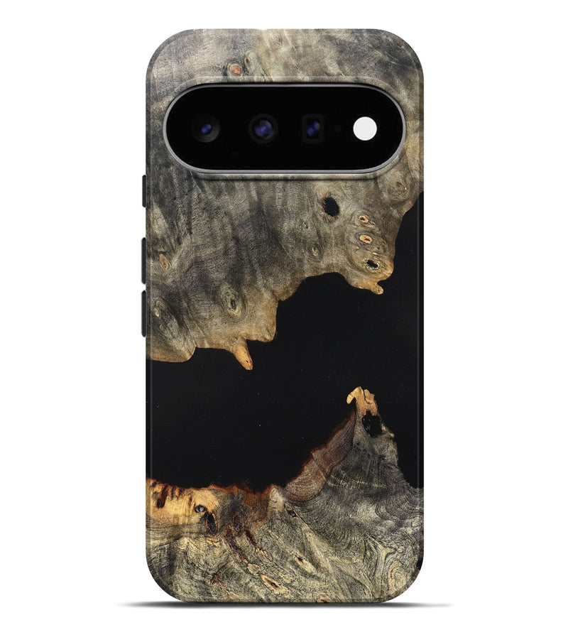 Pixel 11 Pro XL Wood Live Edge Phone Case - Ella (Pure Black, 823432)
