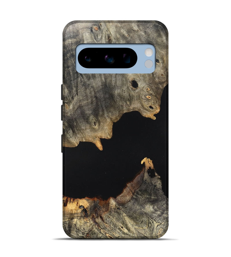Pixel 8 Pro Wood Live Edge Phone Case - Ella (Pure Black, 823432)