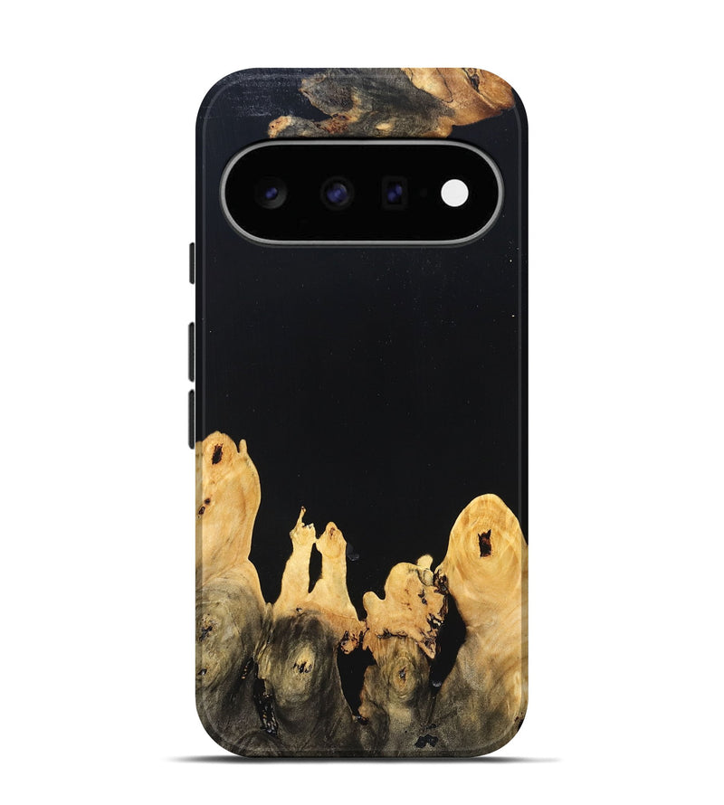 Pixel 11 Wood Live Edge Phone Case - Burl (Pure Black, 823433)