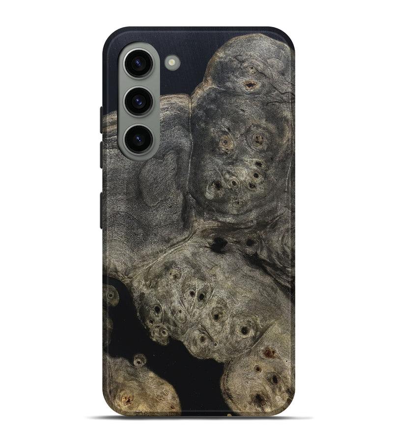 Galaxy S23 Plus Wood Live Edge Phone Case - Aura (Pure Black, 823434)