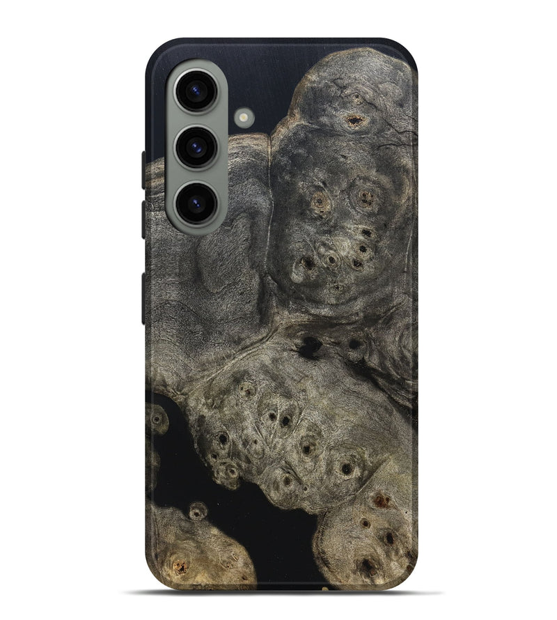 Galaxy S24 Plus Wood Live Edge Phone Case - Aura (Pure Black, 823434)
