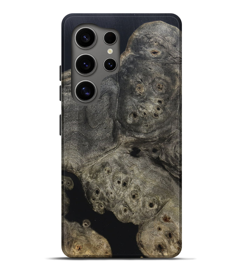 Galaxy S25 Ultra Wood Live Edge Phone Case - Aura (Pure Black, 823434)