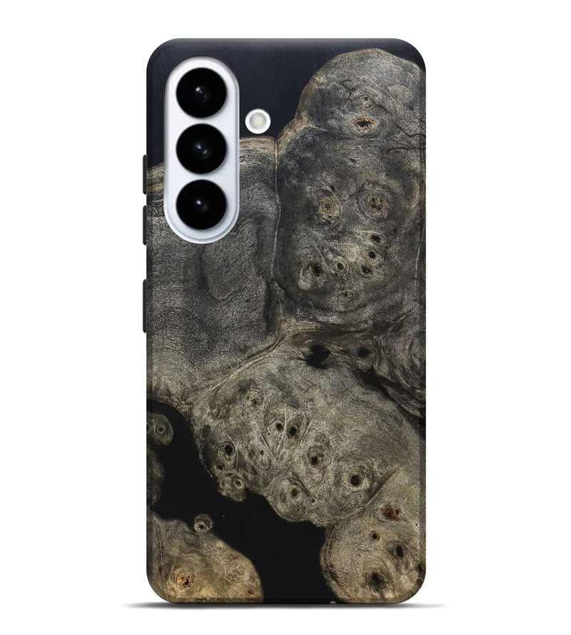 Galaxy S26 Plus Wood Live Edge Phone Case - Aura (Pure Black, 823434)