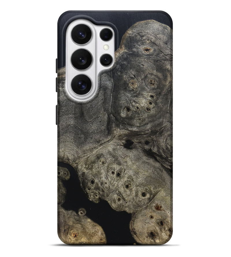 Galaxy S26 Ultra Wood Live Edge Phone Case - Aura (Pure Black, 823434)