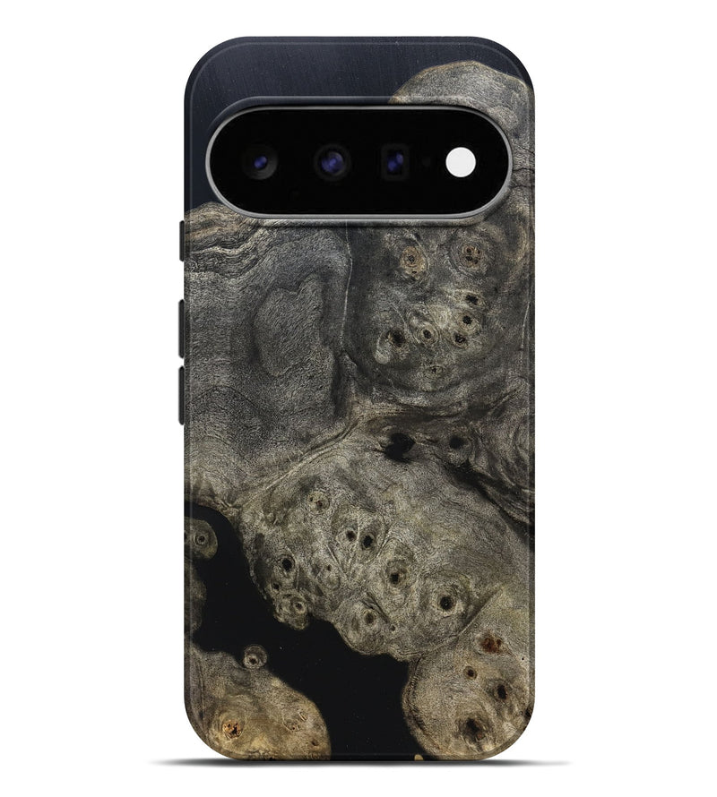 Pixel 11 Pro XL Wood Live Edge Phone Case - Aura (Pure Black, 823434)