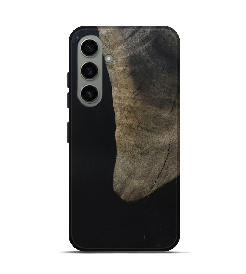 Galaxy S24 Wood Live Edge Phone Case - Maisy (Pure Black, 823435)