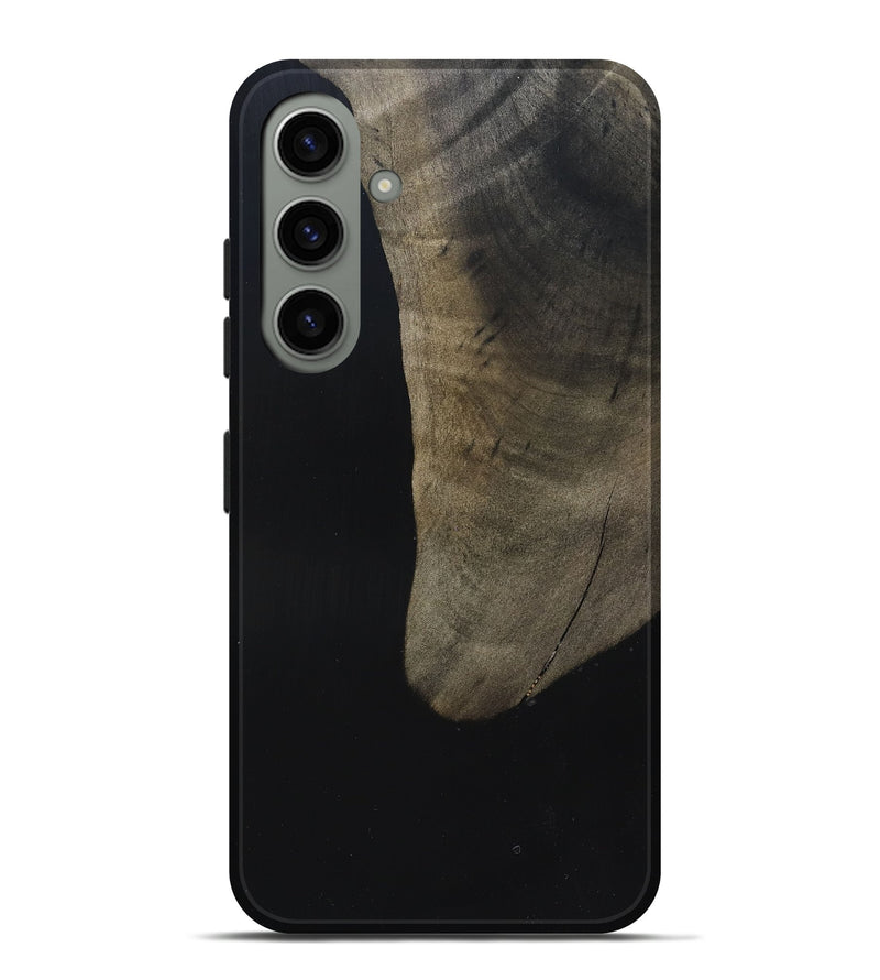 Galaxy S24 Plus Wood Live Edge Phone Case - Maisy (Pure Black, 823435)