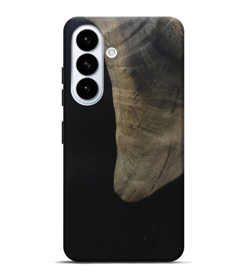 Galaxy S26 Plus Wood Live Edge Phone Case - Maisy (Pure Black, 823435)