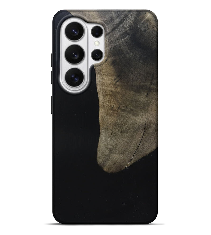 Galaxy S26 Ultra Wood Live Edge Phone Case - Maisy (Pure Black, 823435)