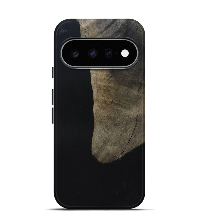 Pixel 11 Pro Wood Live Edge Phone Case - Maisy (Pure Black, 823435)