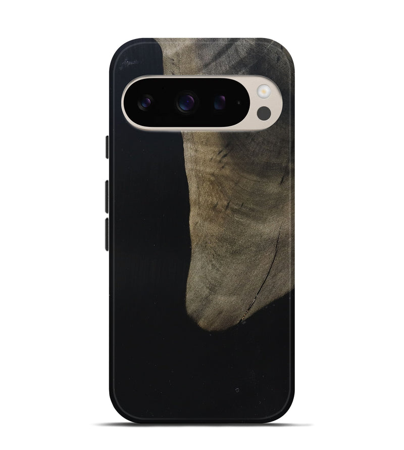 Pixel 9 Wood Live Edge Phone Case - Maisy (Pure Black, 823435)