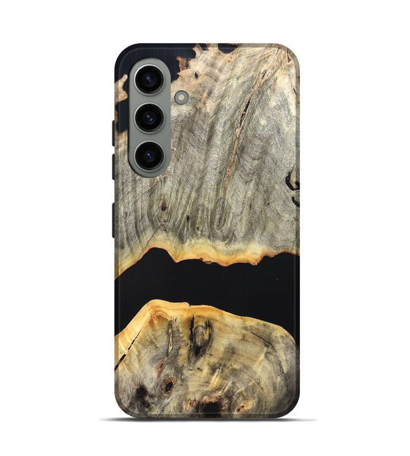 Galaxy S24 Wood Live Edge Phone Case - Jordon (Pure Black, 823436)