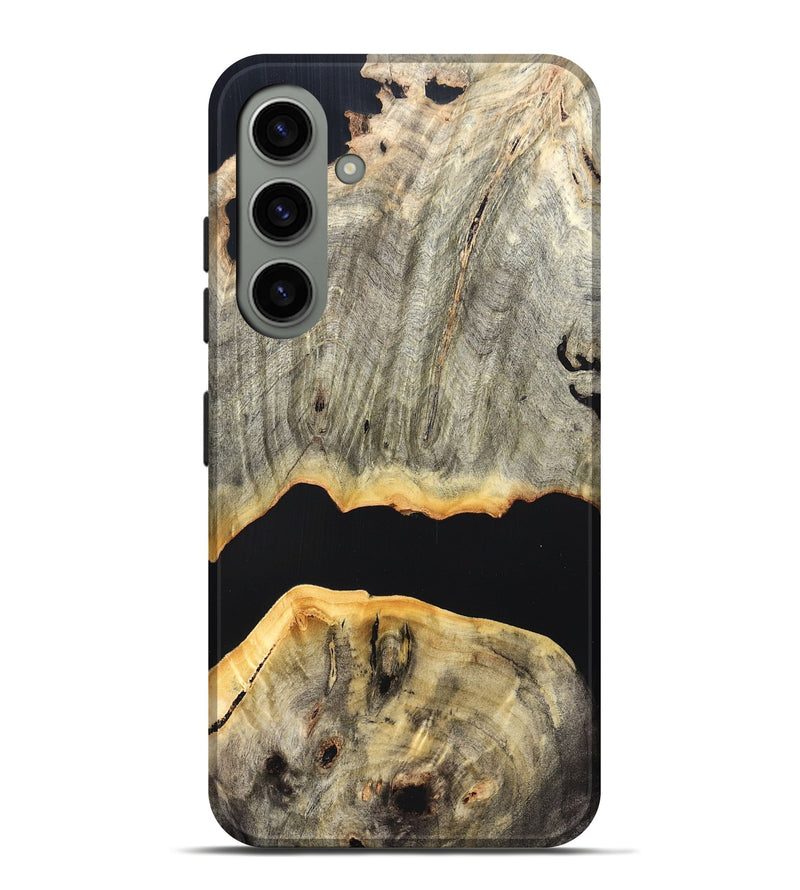 Galaxy S24 Plus Wood Live Edge Phone Case - Jordon (Pure Black, 823436)