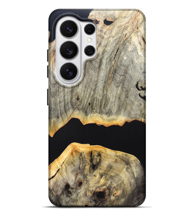 Galaxy S26 Ultra Wood Live Edge Phone Case - Jordon (Pure Black, 823436)