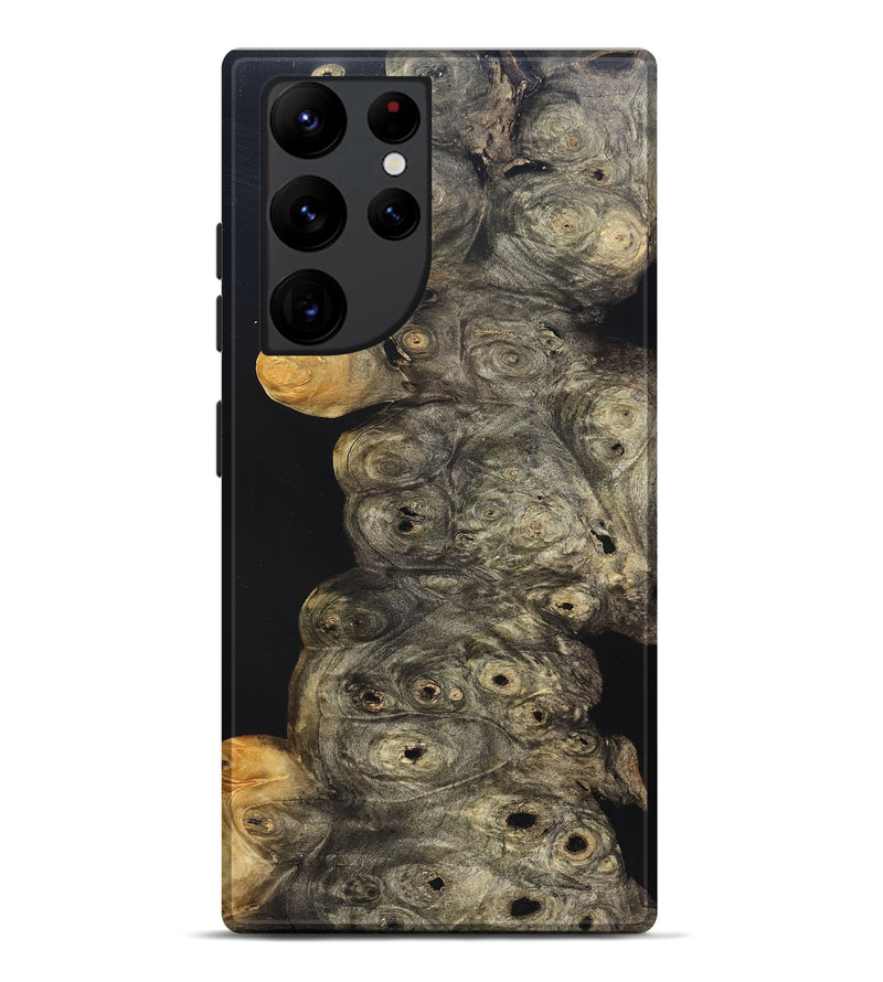 Galaxy S22 Ultra Wood Live Edge Phone Case - Harry (Pure Black, 823437)