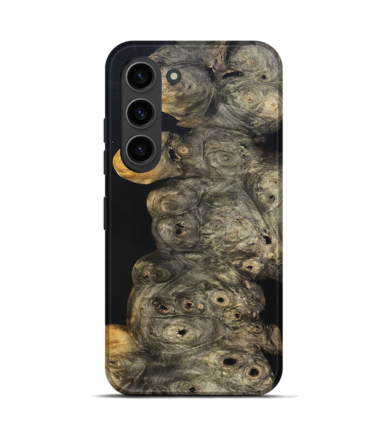 Galaxy S23 Wood Live Edge Phone Case - Harry (Pure Black, 823437)