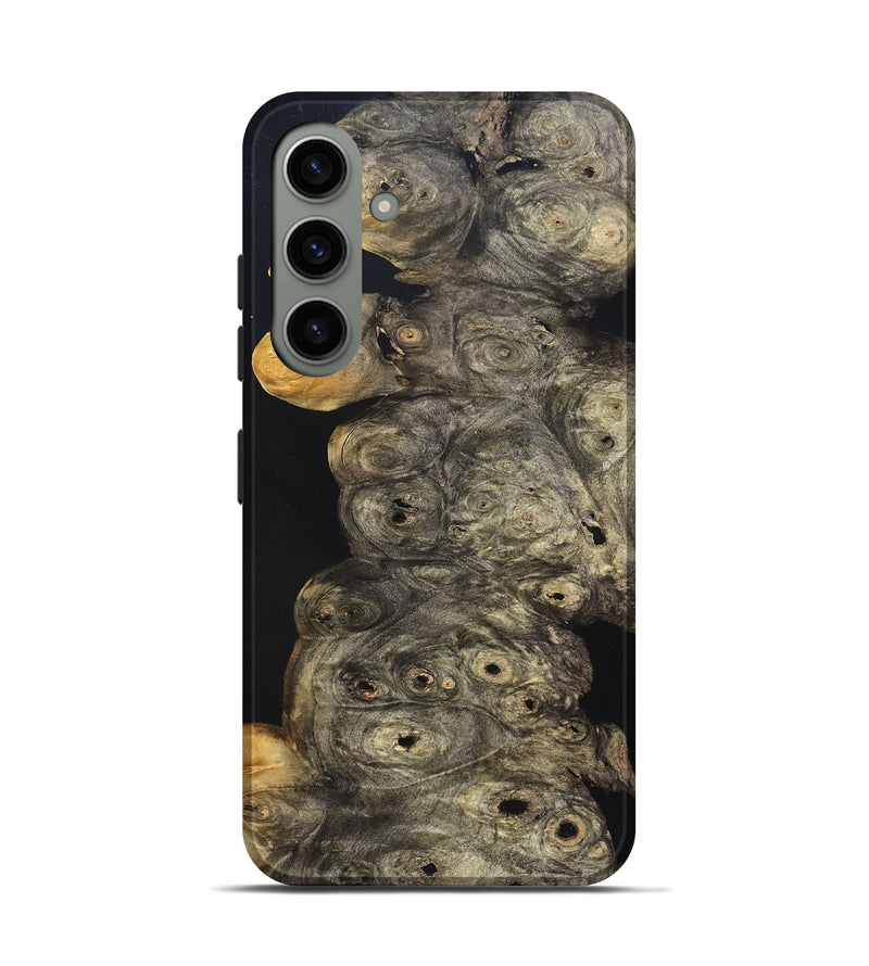 Galaxy S24 Wood Live Edge Phone Case - Harry (Pure Black, 823437)