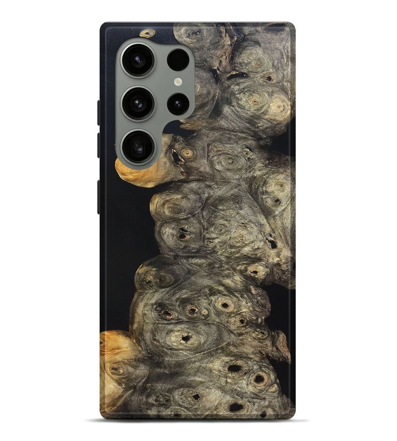 Galaxy S24 Ultra Wood Live Edge Phone Case - Harry (Pure Black, 823437)