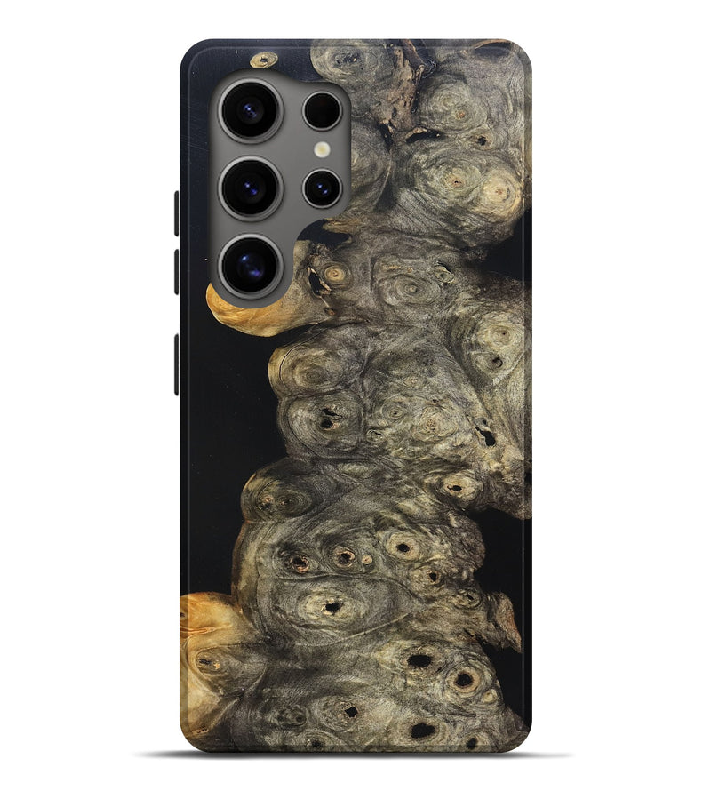 Galaxy S25 Ultra Wood Live Edge Phone Case - Harry (Pure Black, 823437)