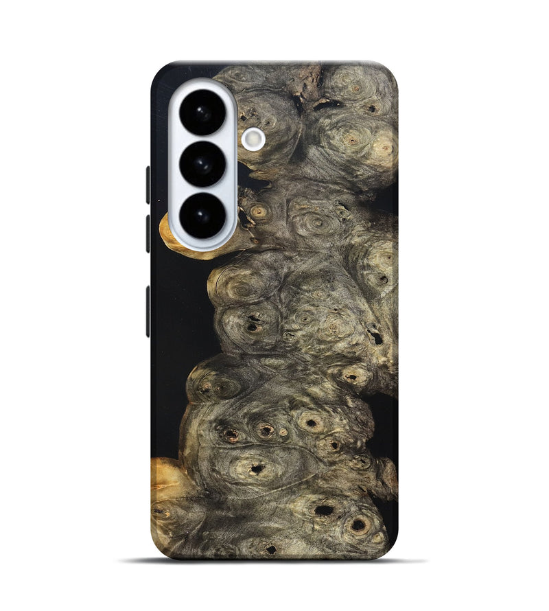 Galaxy S26 Wood Live Edge Phone Case - Harry (Pure Black, 823437)