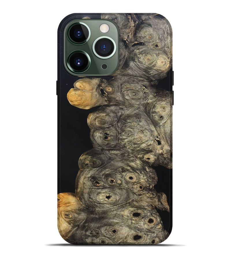 iPhone 13 Pro Max Wood Live Edge Phone Case - Harry (Pure Black, 823437)