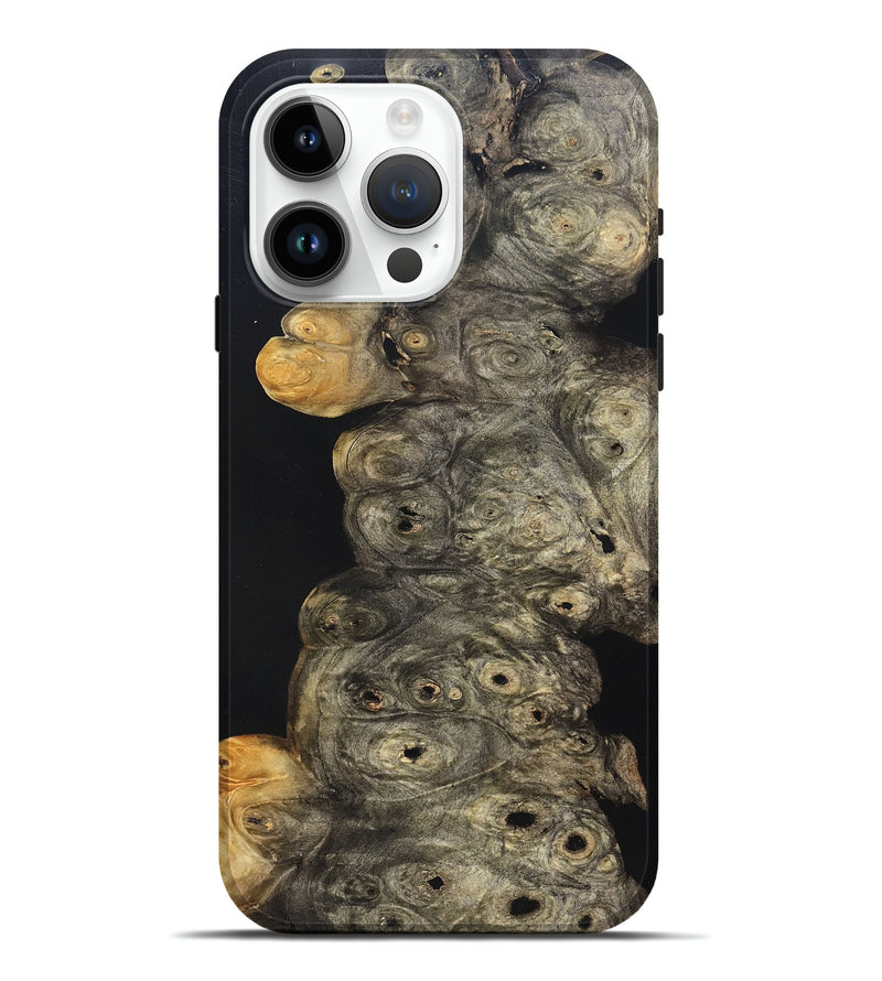 iPhone 15 Pro Max Wood Live Edge Phone Case - Harry (Pure Black, 823437)