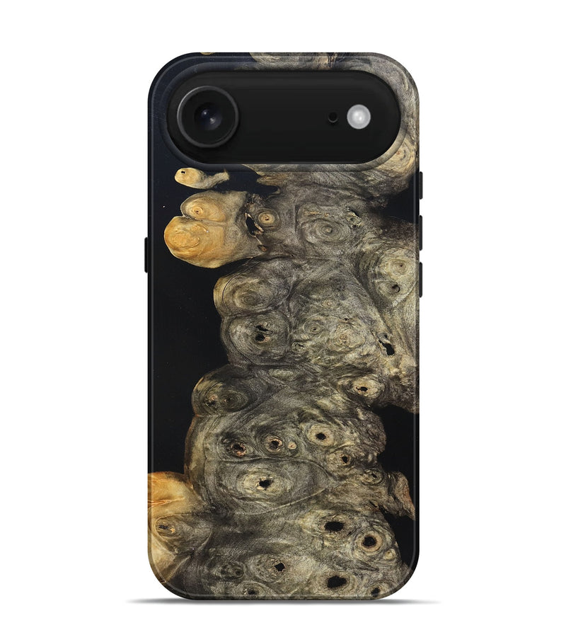 iPhone 17 Air Wood Live Edge Phone Case - Harry (Pure Black, 823437)