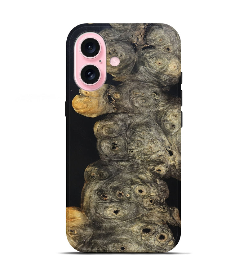 iPhone 17 Wood Live Edge Phone Case - Harry (Pure Black, 823437)