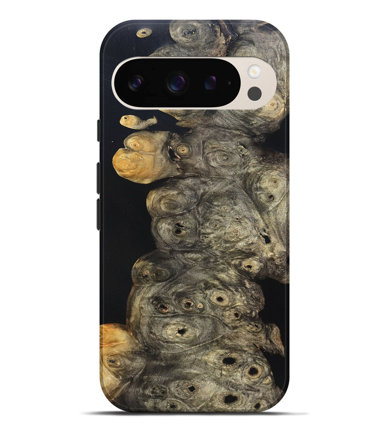 Pixel 9 Pro XL Wood Live Edge Phone Case - Harry (Pure Black, 823437)