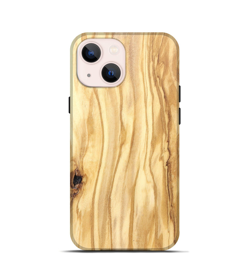 iPhone 13 mini Wood Live Edge Phone Case - Jenifer (Solid Wood, 823438)
