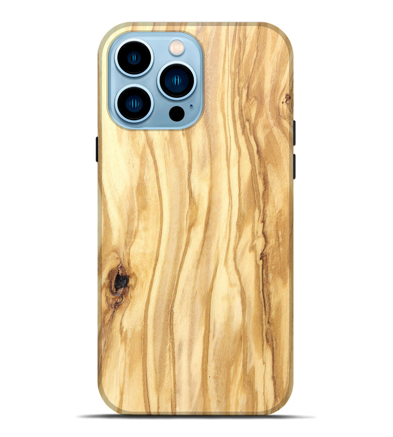 iPhone 14 Pro Max Wood Live Edge Phone Case - Jenifer (Solid Wood, 823438)