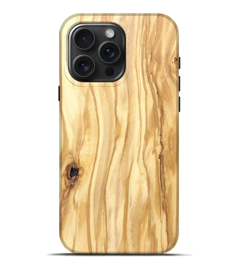 iPhone 16 Pro Max Wood Live Edge Phone Case - Jenifer (Solid Wood, 823438)