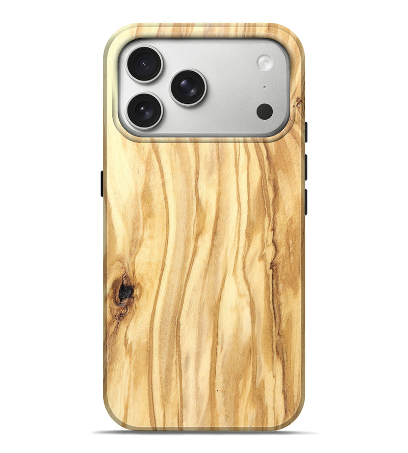 iPhone 17 Pro Max Wood Live Edge Phone Case - Jenifer (Solid Wood, 823438)