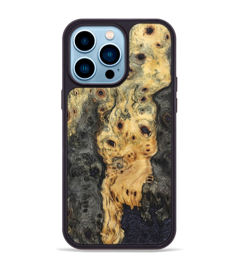 iPhone 14 Pro Max Wood Phone Case - Tiera (Wood Burl, 823439)