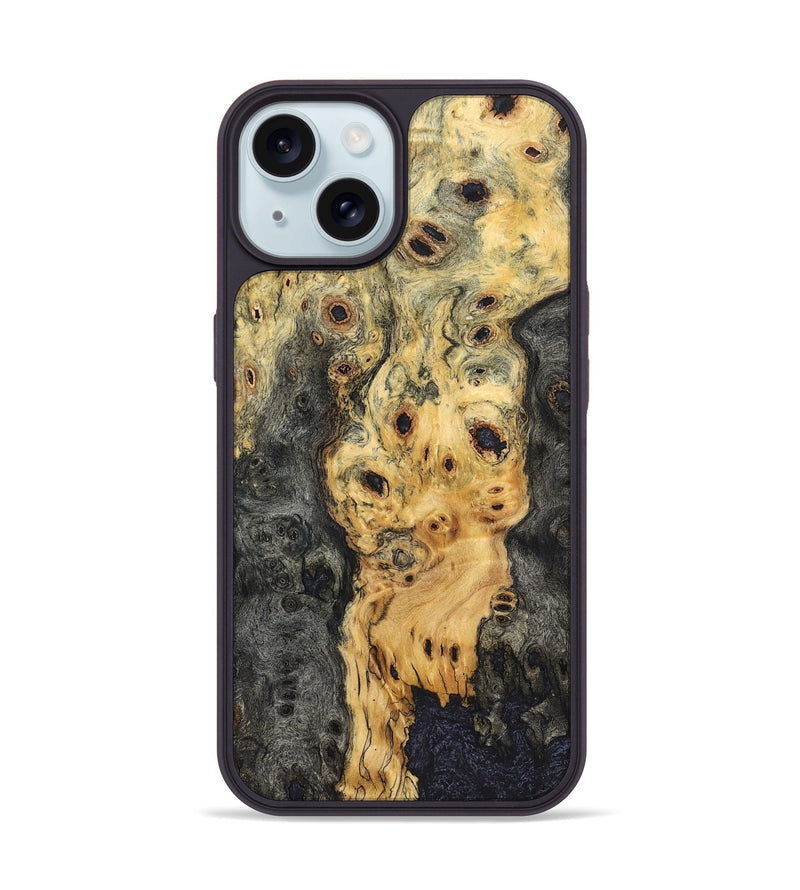 iPhone 15 Wood Phone Case - Tiera (Wood Burl, 823439)