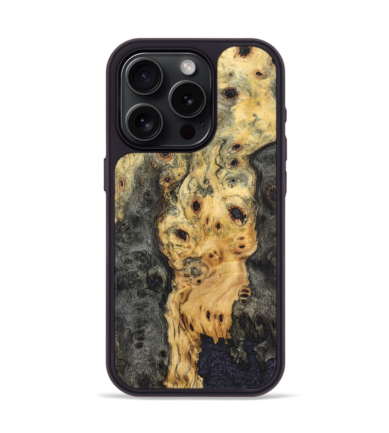 iPhone 15 Pro Wood Phone Case - Tiera (Wood Burl, 823439)